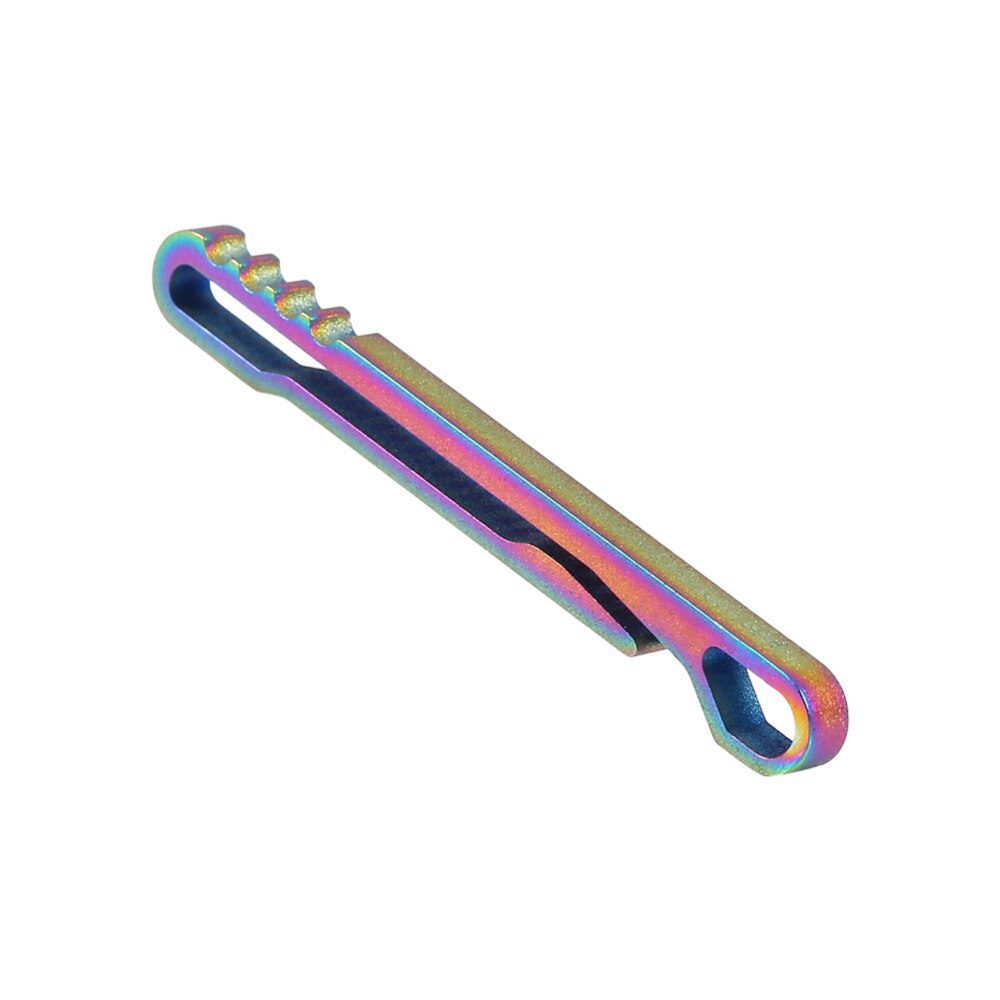 EDC 야외 다채로운 티타늄 합금 열쇠 고리 벨트 클립 휴대용 걸이 버클 열쇠 고리 홀더 버클